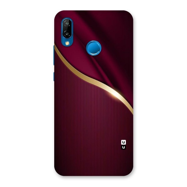 Smooth Maroon Back Case for Huawei P20 Lite
