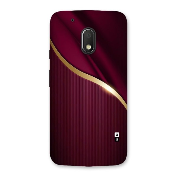 Smooth Maroon Back Case for Moto G4 Play