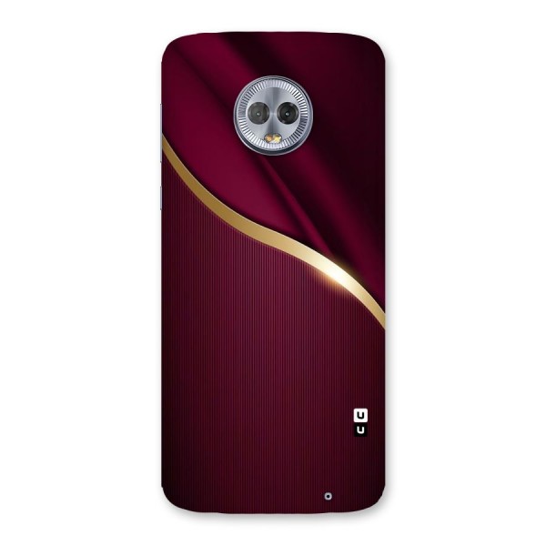 Smooth Maroon Back Case for Moto G6 Plus