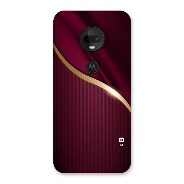 Smooth Maroon Back Case for Moto G7