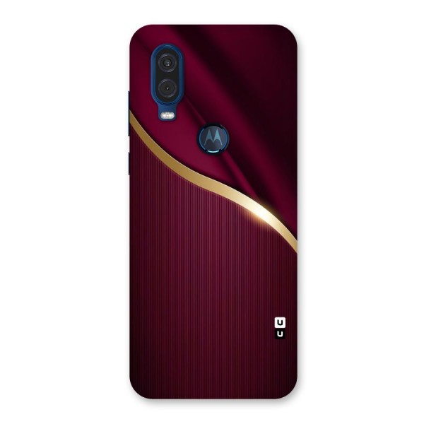 Smooth Maroon Back Case for Motorola One Vision