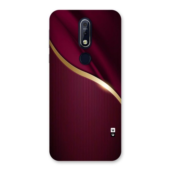 Smooth Maroon Back Case for Nokia 7.1