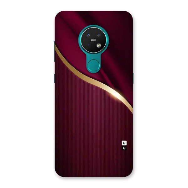 Smooth Maroon Back Case for Nokia 7.2