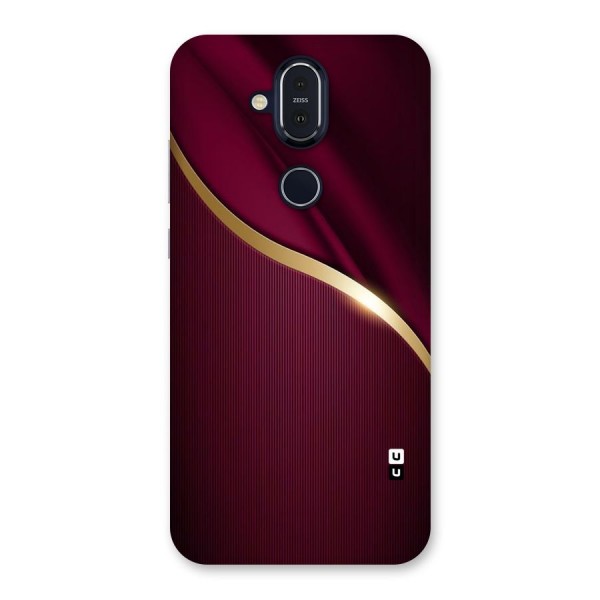 Smooth Maroon Back Case for Nokia 8.1