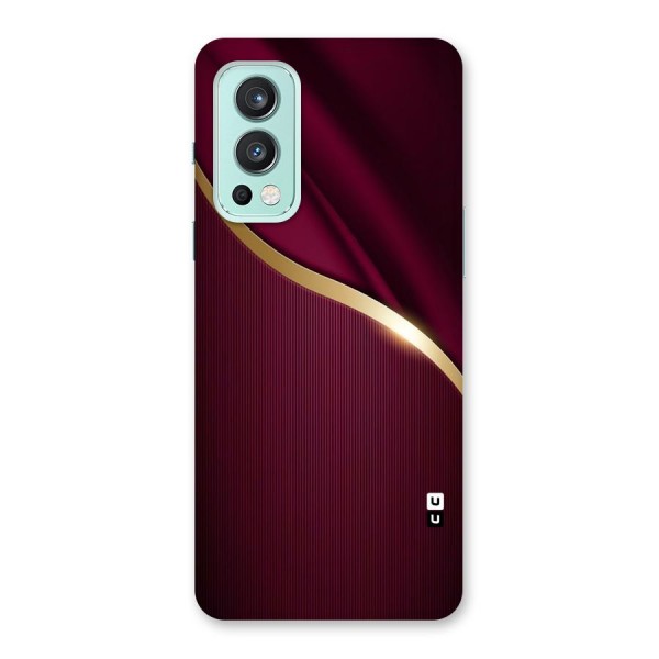 Smooth Maroon Back Case for OnePlus Nord 2 5G