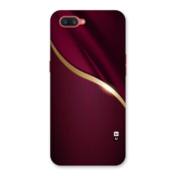 Smooth Maroon Back Case for Oppo A3s