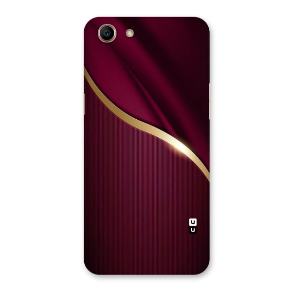 Smooth Maroon Back Case for Oppo A83 (2018)