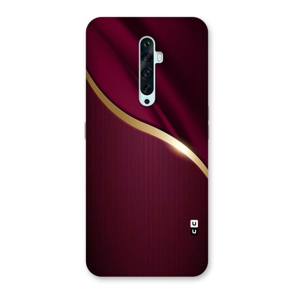 Smooth Maroon Back Case for Oppo Reno2 F
