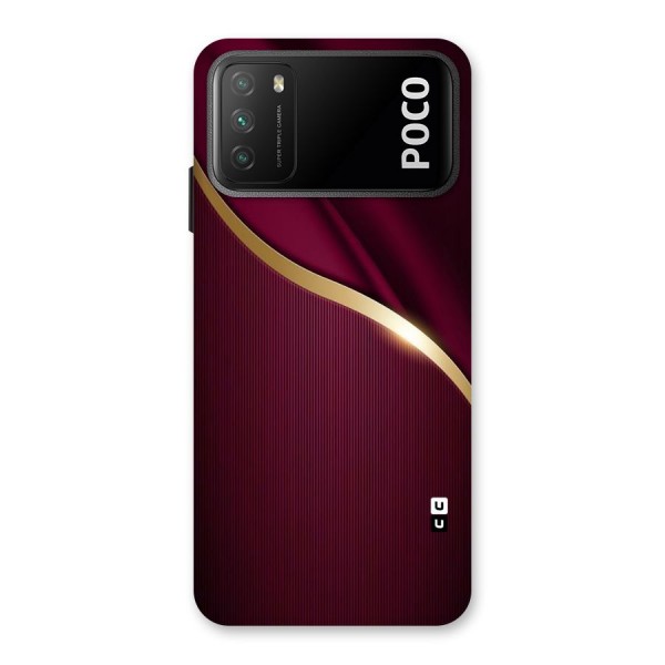 Smooth Maroon Back Case for Poco M3
