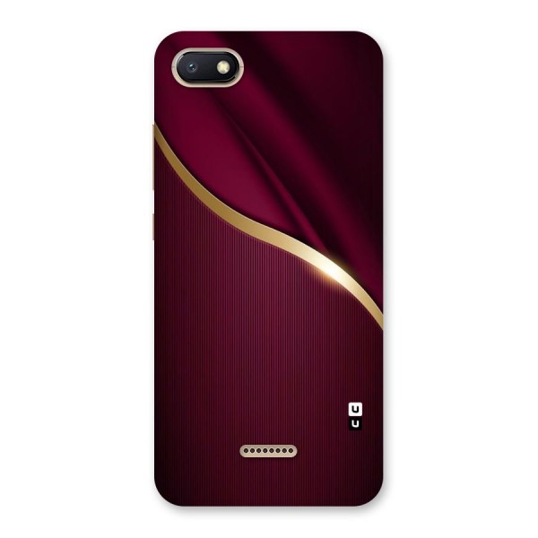 Smooth Maroon Back Case for Redmi 6A