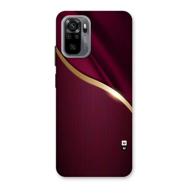 Smooth Maroon Back Case for Redmi Note 10