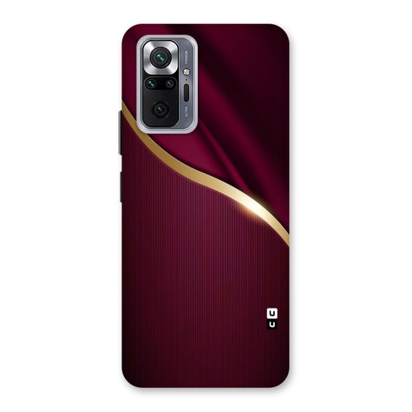 Smooth Maroon Back Case for Redmi Note 10 Pro Max