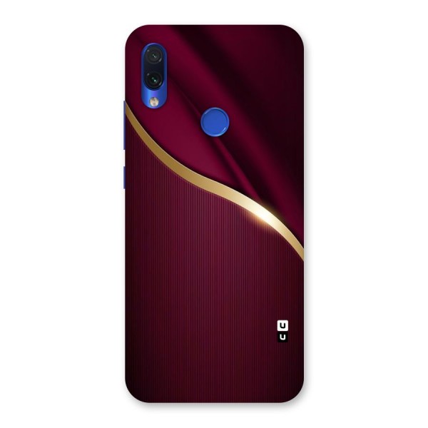 Smooth Maroon Back Case for Redmi Note 7