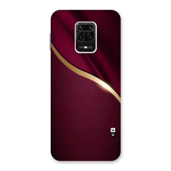 Smooth Maroon Back Case for Redmi Note 9 Pro