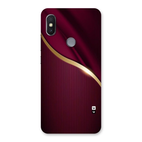 Smooth Maroon Back Case for Redmi Y2