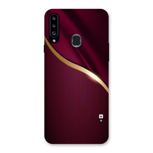 Smooth Maroon Back Case for Samsung Galaxy A20s