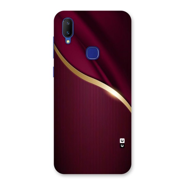 Smooth Maroon Back Case for Vivo V11