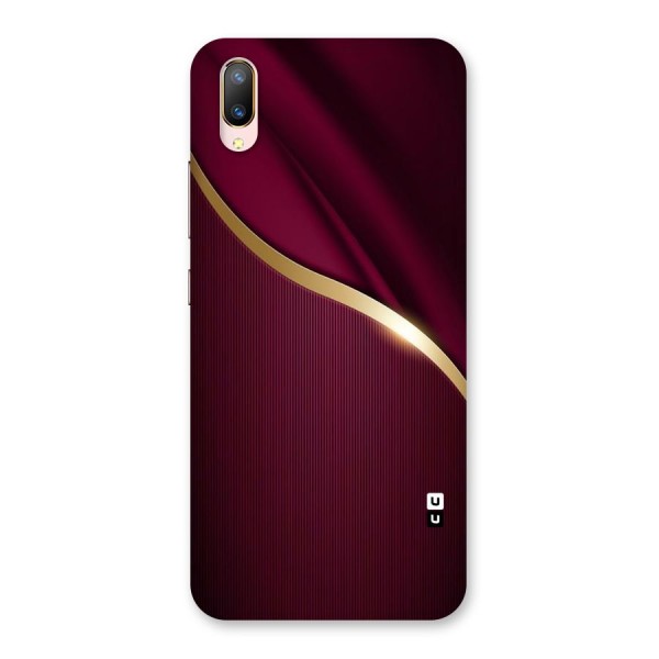 Smooth Maroon Back Case for Vivo V11 Pro