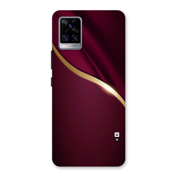 Smooth Maroon Back Case for Vivo V20 Pro