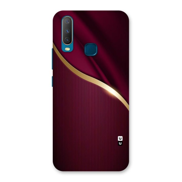 Smooth Maroon Back Case for Vivo Y15