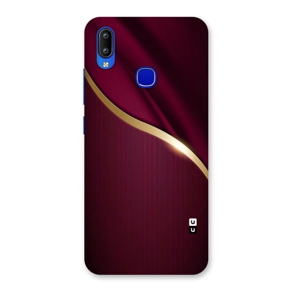 Smooth Maroon Back Case for Vivo Y91