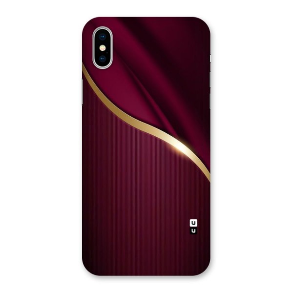 Smooth Maroon Back Case for iPhone XS