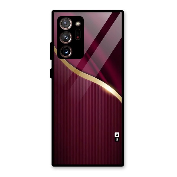 Smooth Maroon Glass Back Case for Galaxy Note 20 Ultra