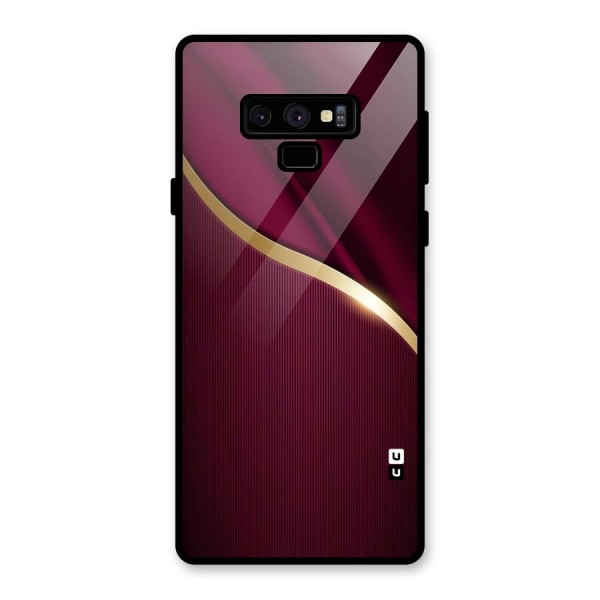Smooth Maroon Glass Back Case for Galaxy Note 9