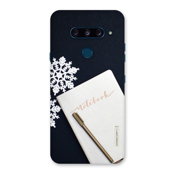 Snowflake Notebook Back Case for LG  V40 ThinQ