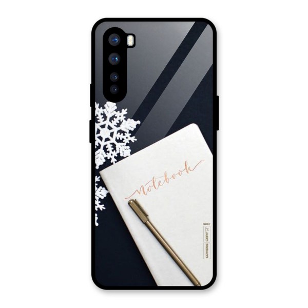 Snowflake Notebook Glass Back Case for OnePlus Nord
