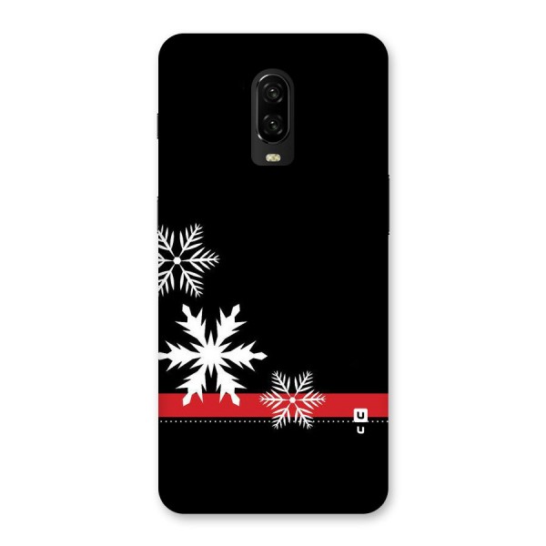 Snowflake Ribbon Back Case for OnePlus 6T