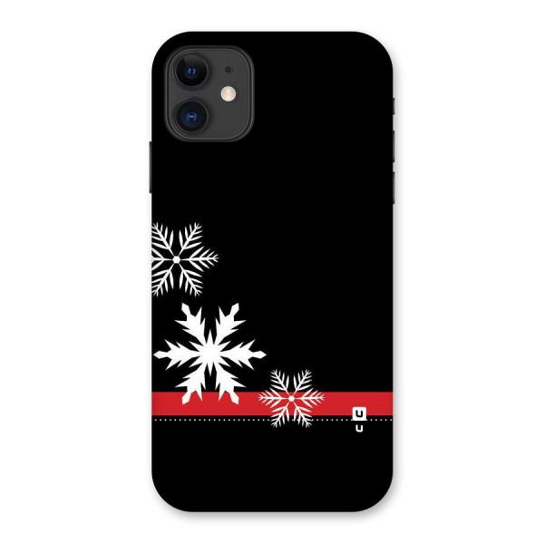 Snowflake Ribbon Back Case for iPhone 11