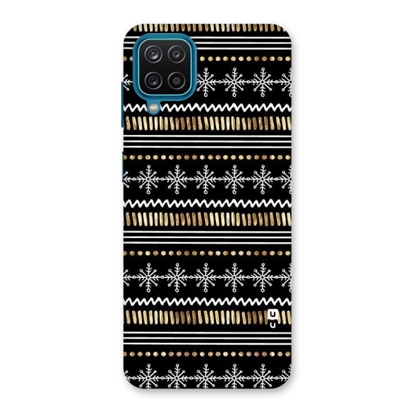 Snowflakes Gold Back Case for Galaxy M12