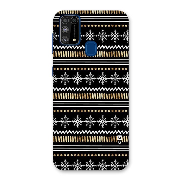 Snowflakes Gold Back Case for Galaxy M31