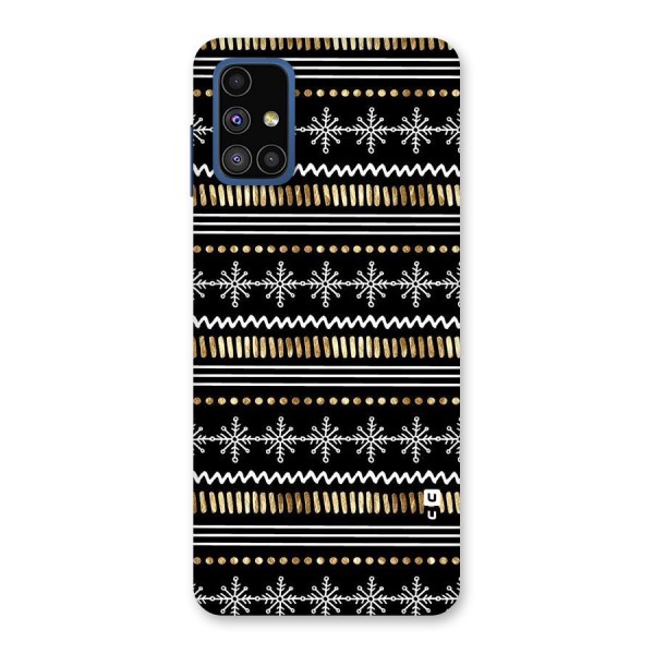 Snowflakes Gold Back Case for Galaxy M51