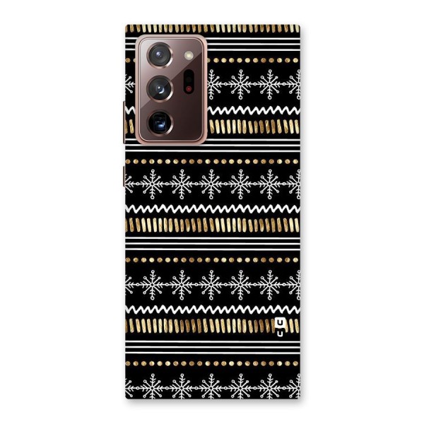 Snowflakes Gold Back Case for Galaxy Note 20 Ultra