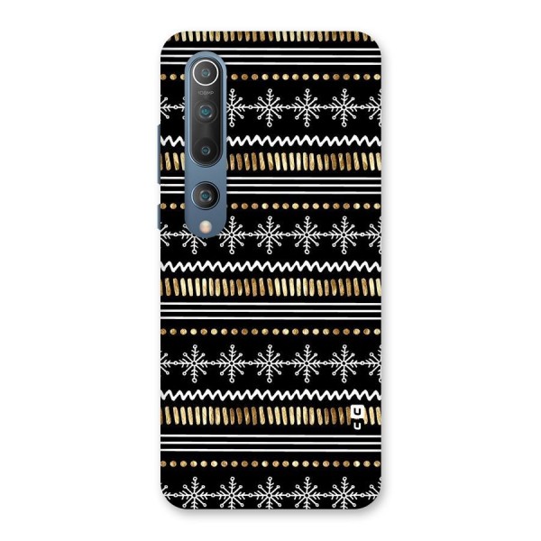 Snowflakes Gold Back Case for Mi 10