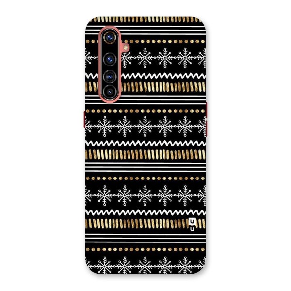 Snowflakes Gold Back Case for Realme X50 Pro