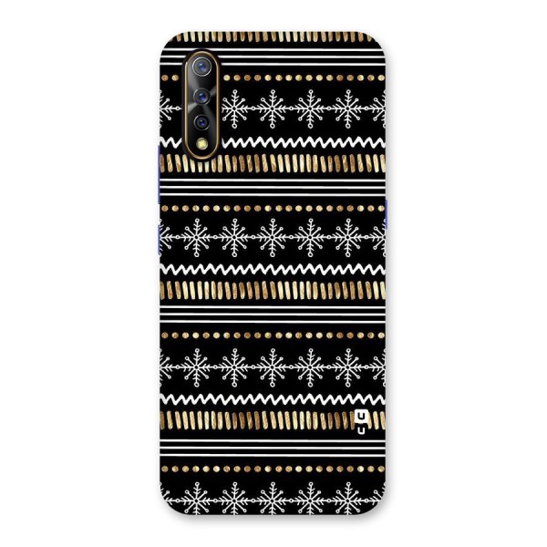 Snowflakes Gold Back Case for Vivo S1