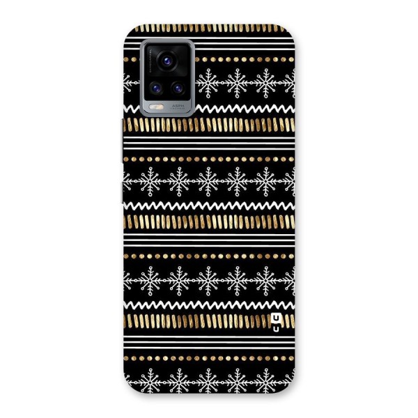 Snowflakes Gold Back Case for Vivo V20