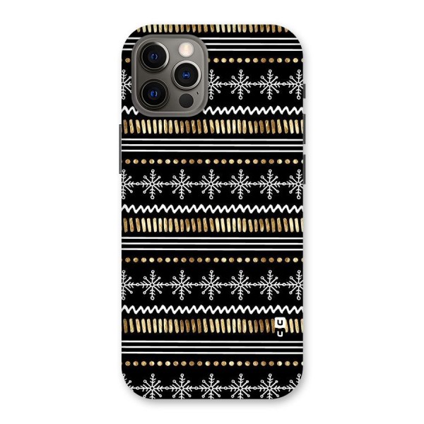 Snowflakes Gold Back Case for iPhone 12 Pro