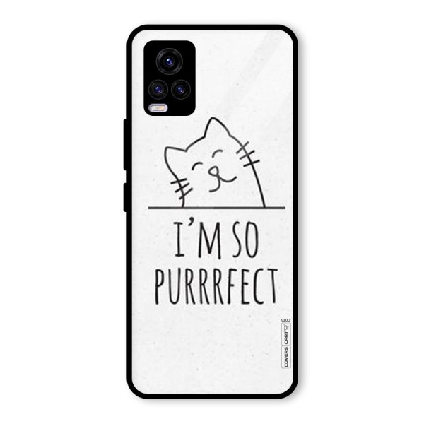 So Purrfect Glass Back Case for Vivo V20