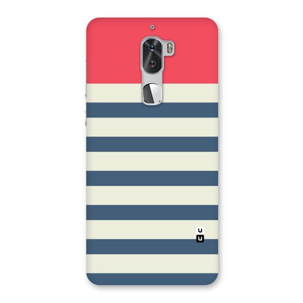 Solid Orange And Stripes Back Case for Coolpad Cool 1
