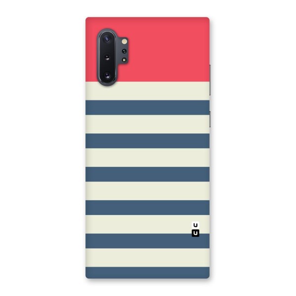 Solid Orange And Stripes Back Case for Galaxy Note 10 Plus