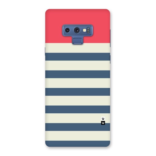 Solid Orange And Stripes Back Case for Galaxy Note 9