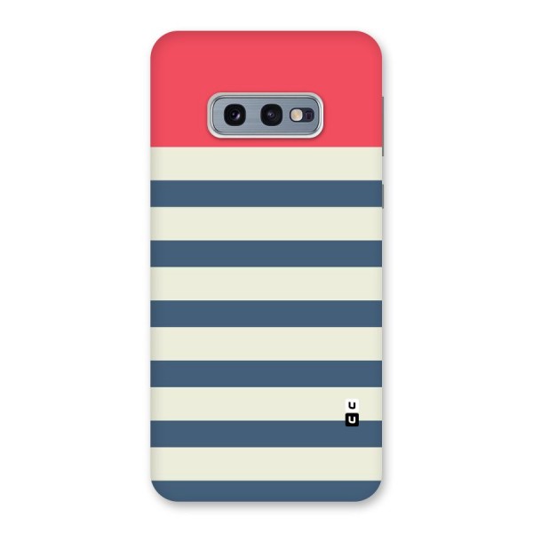 Solid Orange And Stripes Back Case for Galaxy S10e