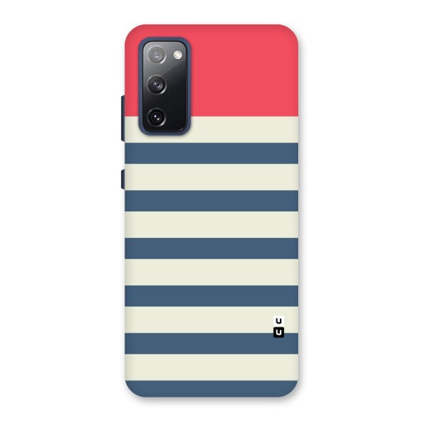 Solid Orange And Stripes Back Case for Galaxy S20 FE
