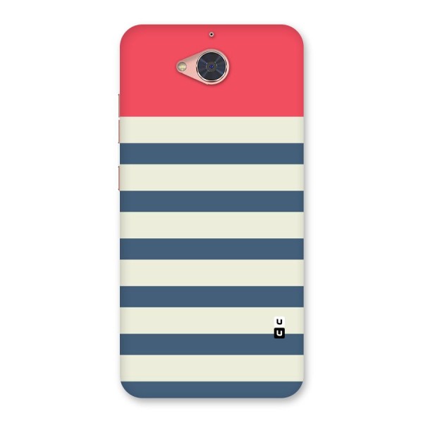 Solid Orange And Stripes Back Case for Gionee S6 Pro