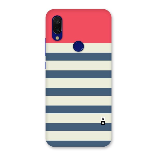 Solid Orange And Stripes Back Case for Redmi Y3