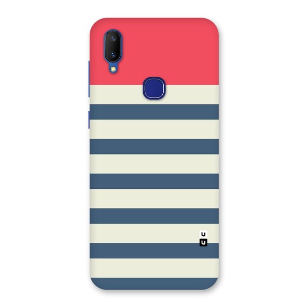 Solid Orange And Stripes Back Case for Vivo V11